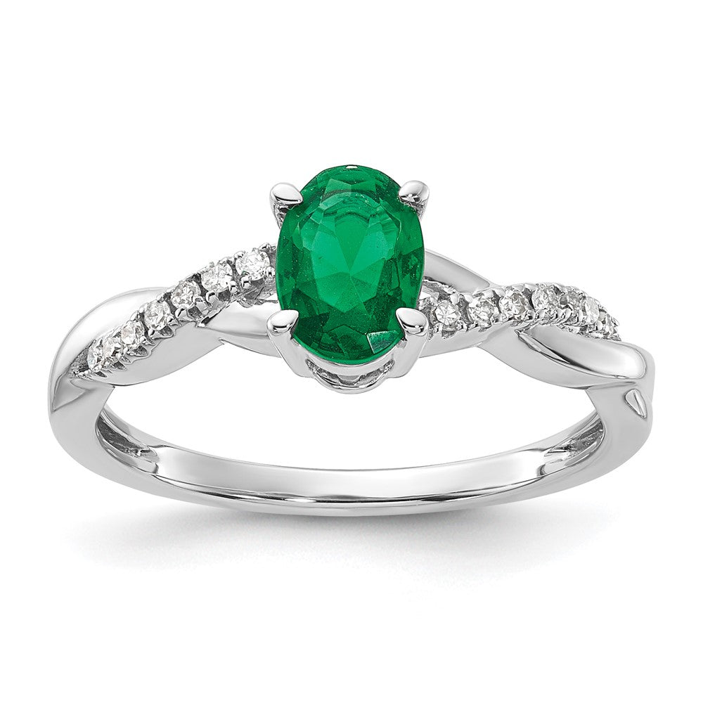 Oval Gemstone & Diamond Rings