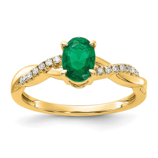 Oval Gemstone & Diamond Rings