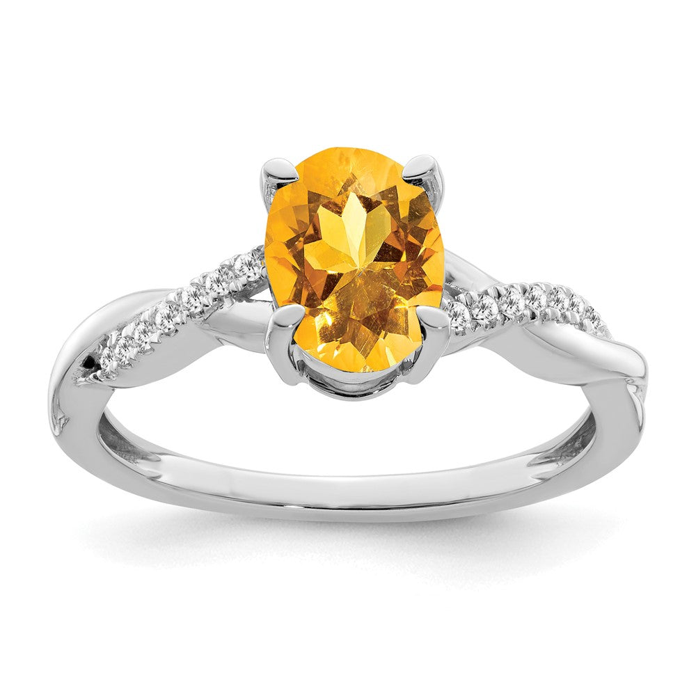 Oval Gemstone & Diamond Rings