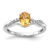 Oval Gemstone & Diamond Rings