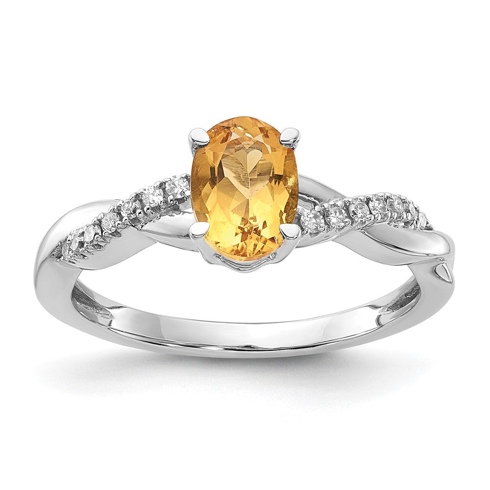Oval Gemstone & Diamond Rings