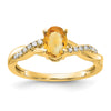 Oval Gemstone & Diamond Rings