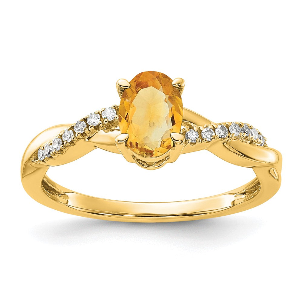 Oval Gemstone & Diamond Rings