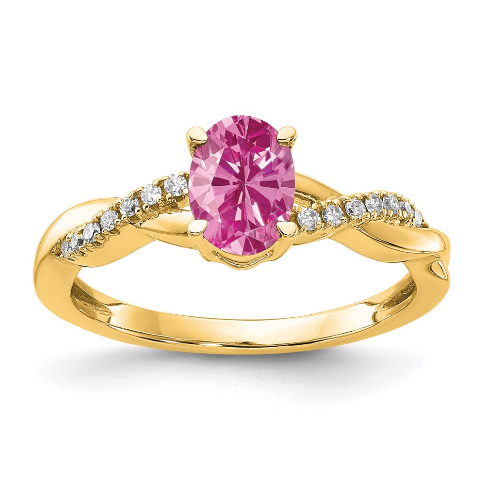 Oval Gemstone & Diamond Rings