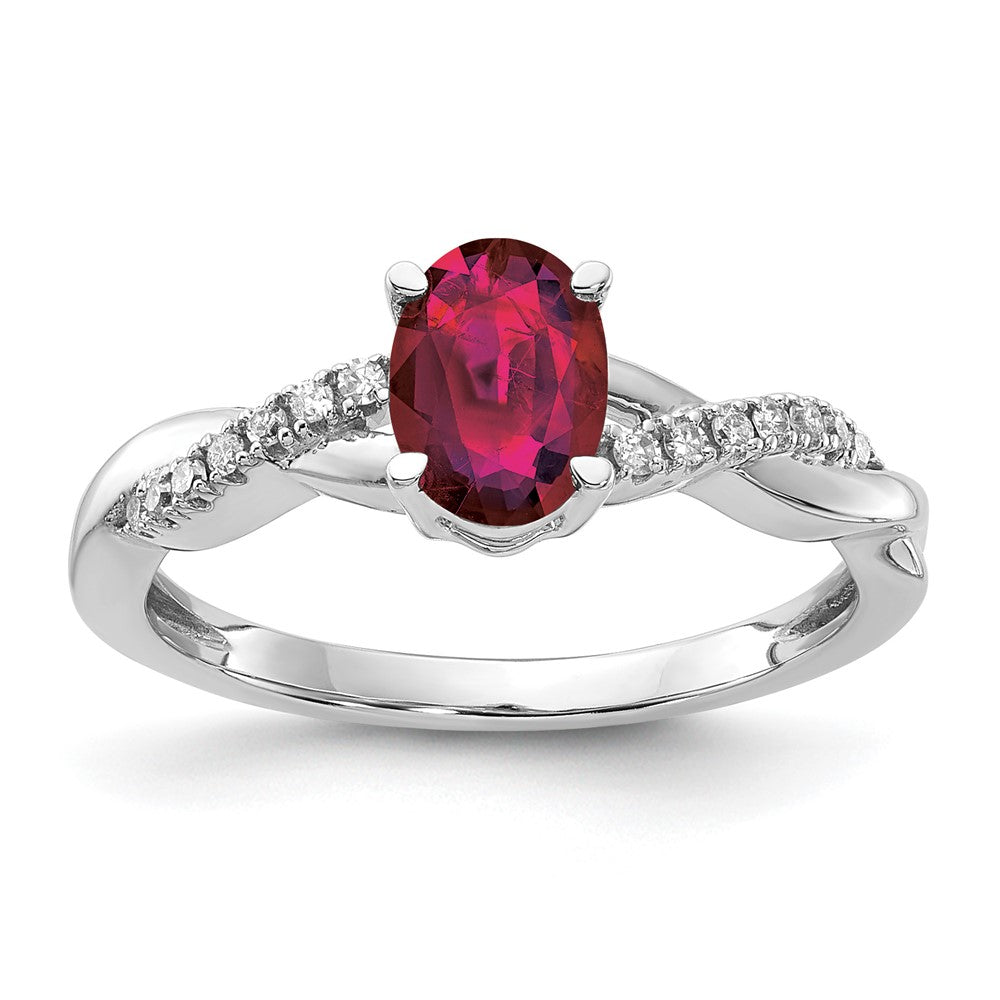 Oval Gemstone & Diamond Rings