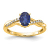 Oval Gemstone & Diamond Rings