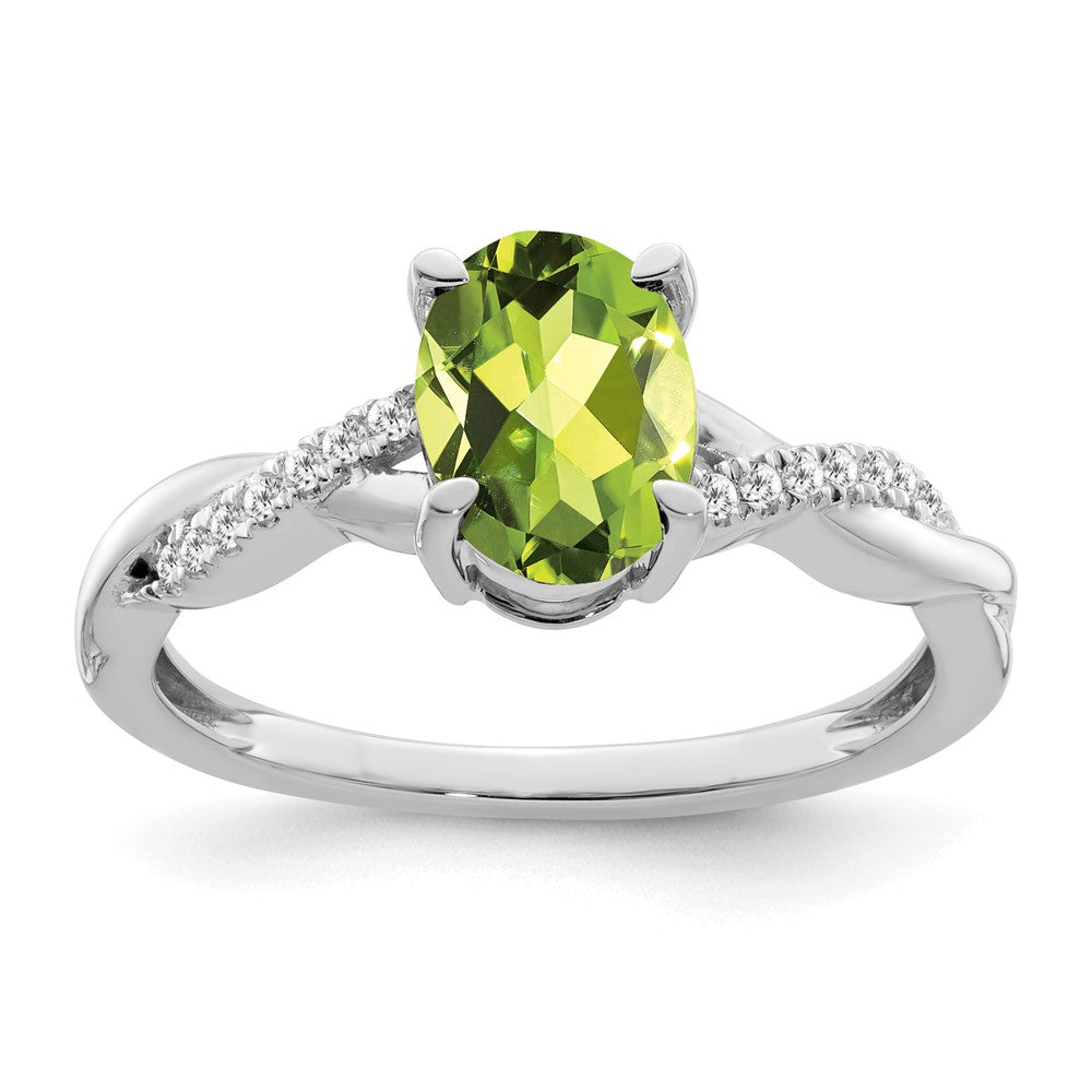Oval Gemstone & Diamond Rings