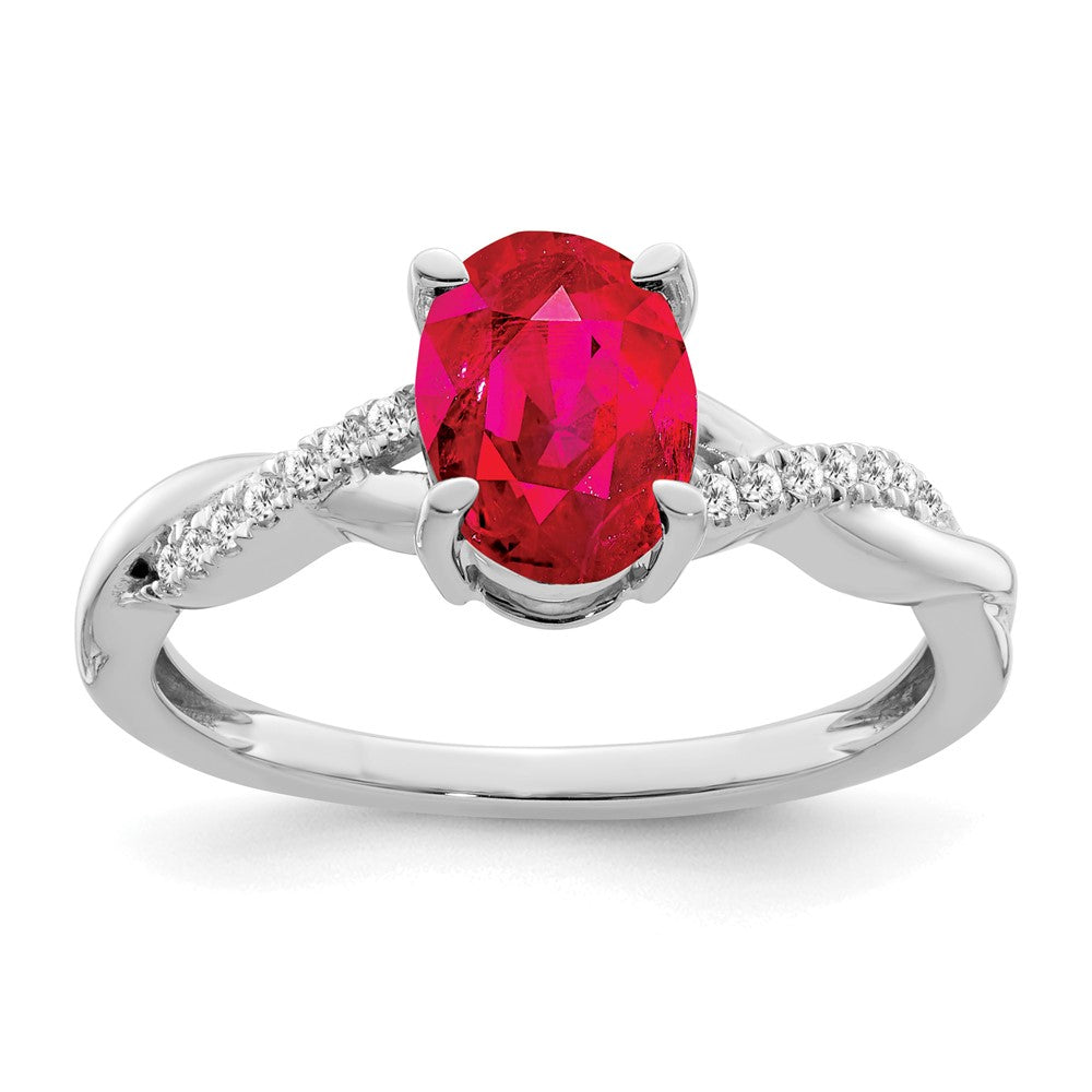 Oval Gemstone & Diamond Rings