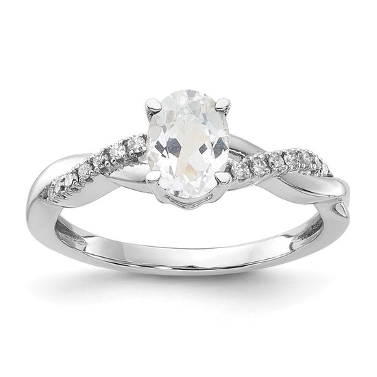 Oval Gemstone & Diamond Rings