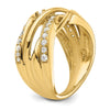 14k 5/8 carat Diamond Fancy Woven Ring