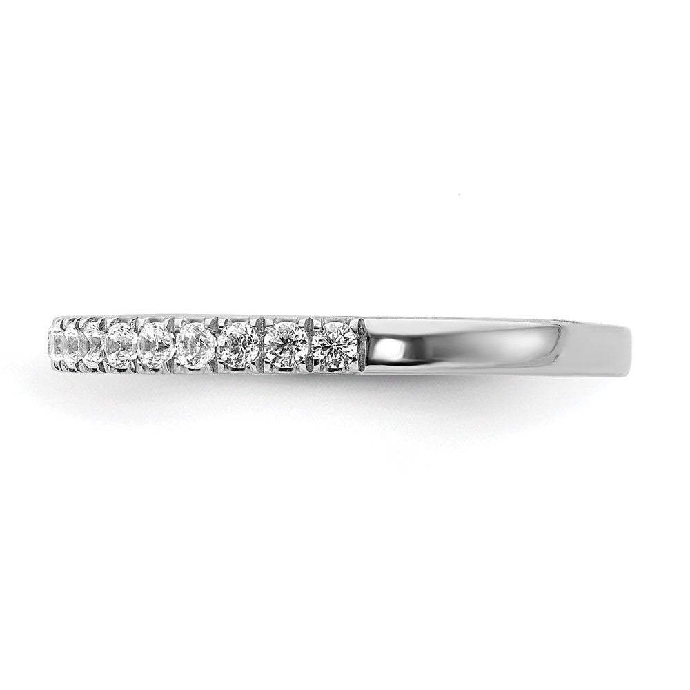14k White Gold 3/8 carat Lab Grown Diamond VS/SI+ G+ Complete Band