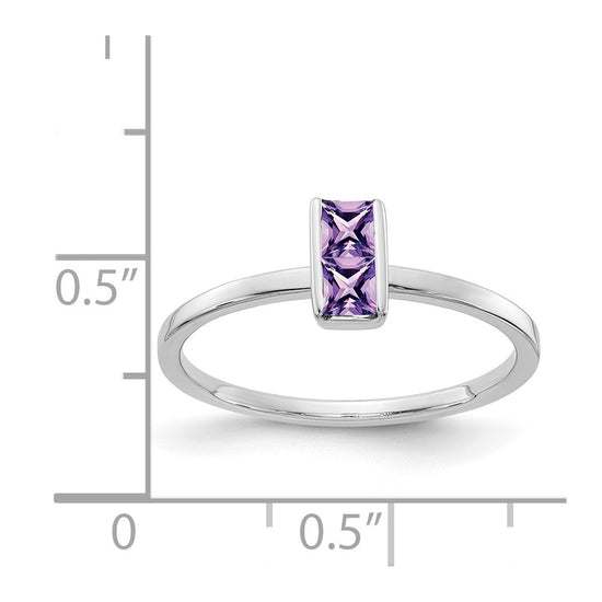 14k White Gold Gemstone Ring