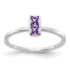 14k White Gold Gemstone Ring