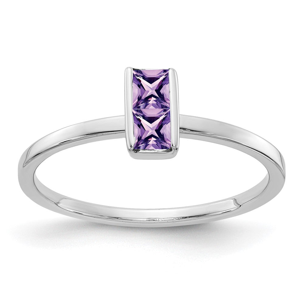 14k White Gold Gemstone Ring