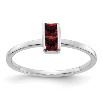 14k White Gold Gemstone Ring