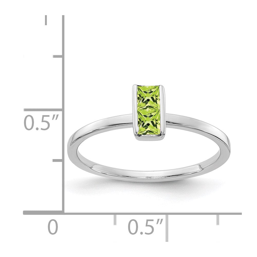 14k White Gold Gemstone Ring