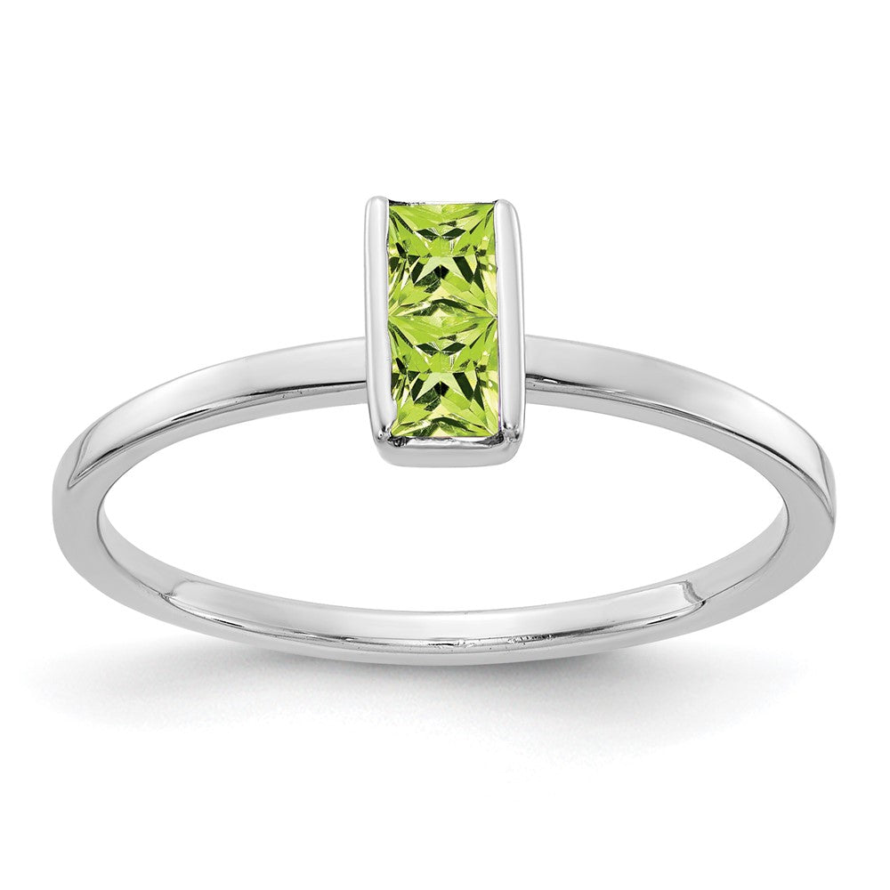 14k White Gold Gemstone Ring