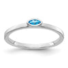 Bezel-set Marquise Gemstone Ring