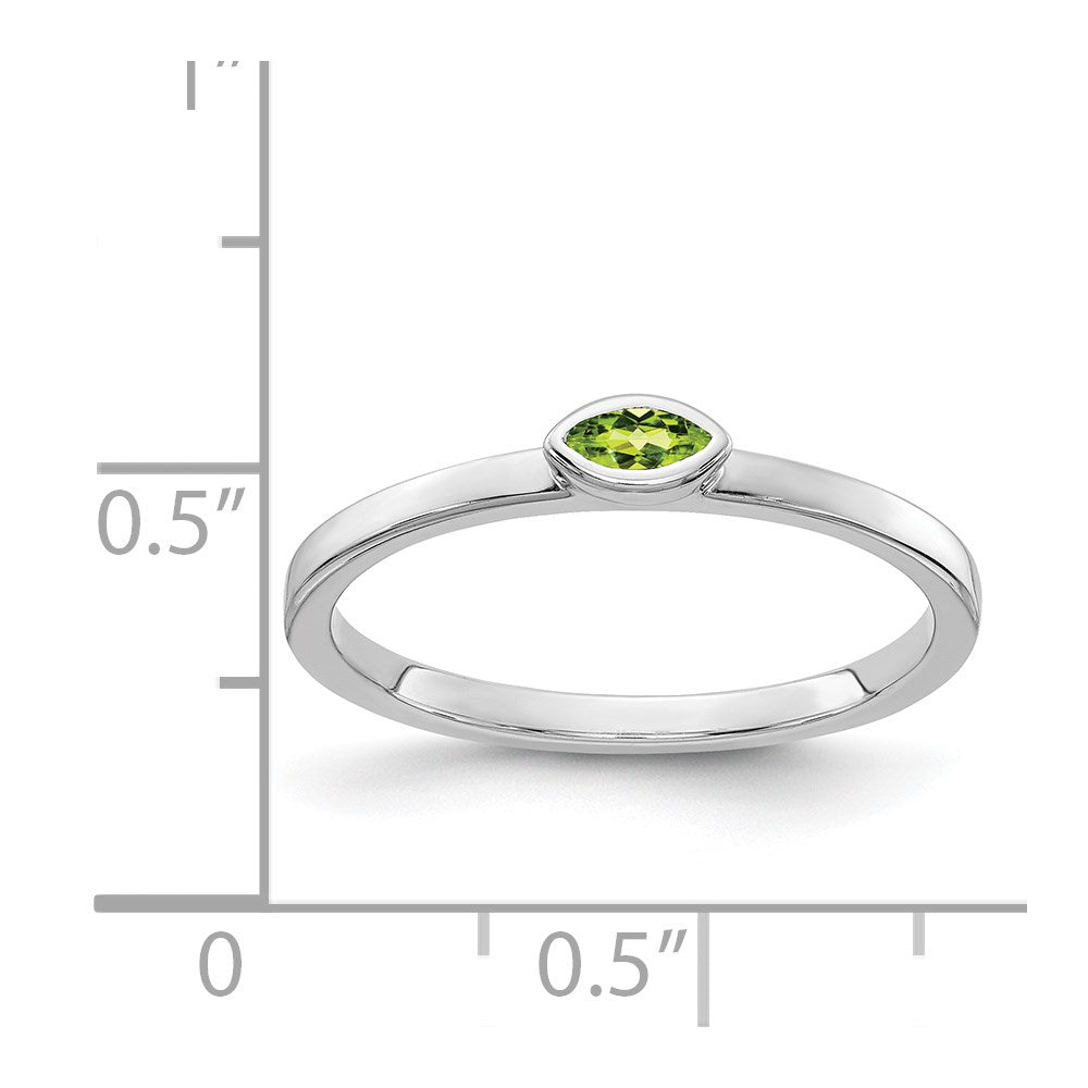 Bezel-set Marquise Gemstone Ring