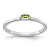 Bezel-set Marquise Gemstone Ring