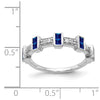 14k White Gold Diamond and Gemstone Fancy Ring