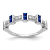 14k White Gold Diamond and Gemstone Fancy Ring