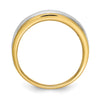 14k Two-tone 5-Stone 1/4 carat Diamond Complete Men's Channel Band