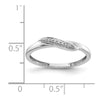 14k White Gold 1/20 carat Diamond Ring