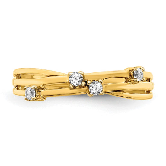 14k 1/10 carat Diamond Fashion Ring