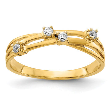 14k 1/10 carat Diamond Fashion Ring