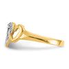 Gold Polished Heart Toe Rings