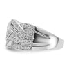 14k White Gold Woven 1/2 carat Diamond Ring