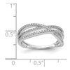 14k White Gold 1/4 carat Diamond 3-Strand Ring