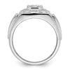 14k White Gold 1/2 carat Lab Grown Diamond VS/SI+ G+ Complete Men's Ring