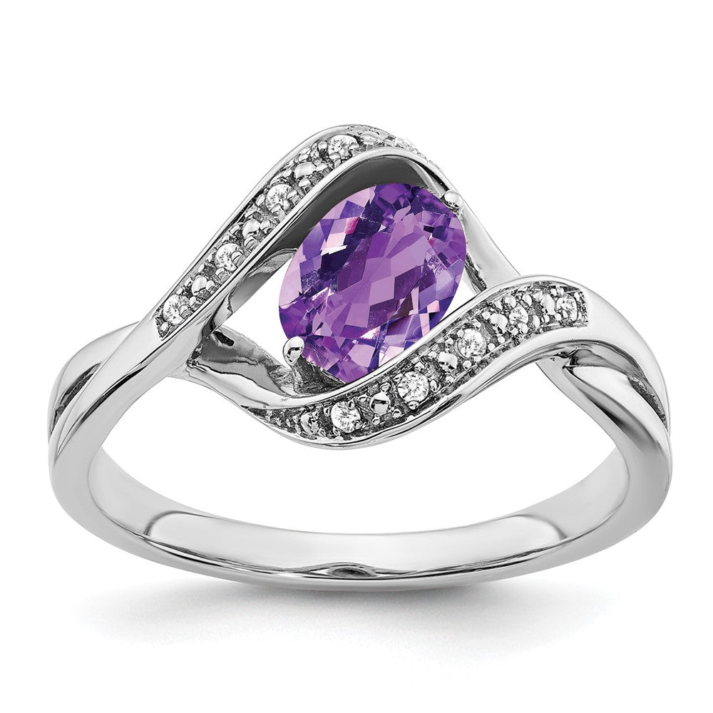 Oval Gemstone & Diamond rings