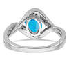 Oval Gemstone & Diamond rings
