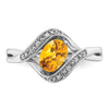 Oval Gemstone & Diamond rings