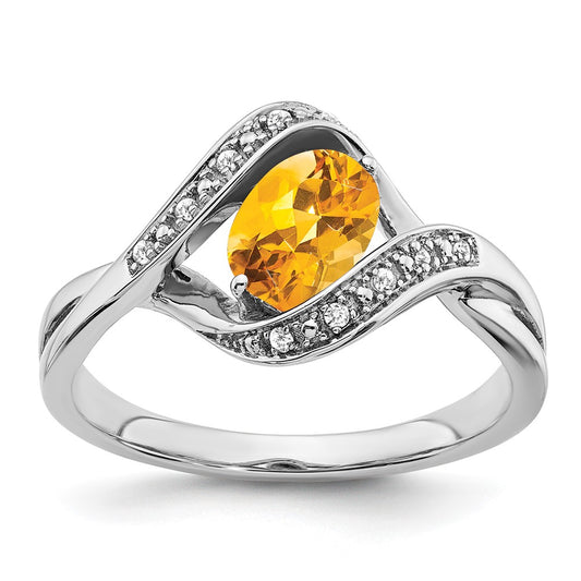 Oval Gemstone & Diamond rings