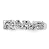 Gold Polished Diamond Flower Rings
