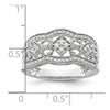 14k White Gold 1/4 carat Diamond Vintage Ring
