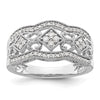 14k White Gold Diamond Vintage Ring