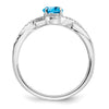 Oval Gemstone and Diamond Twist Rings