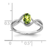 Oval Gemstone and Diamond Twist Rings