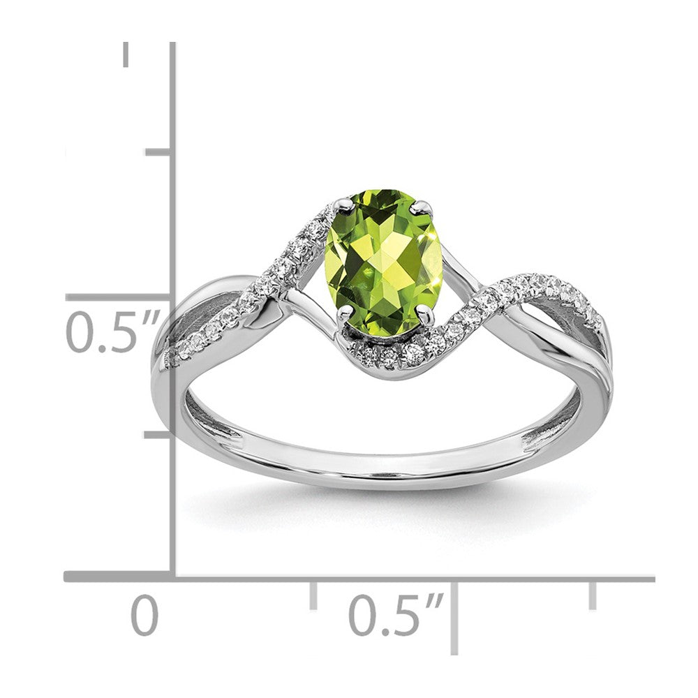 Oval Gemstone and Diamond Twist Rings