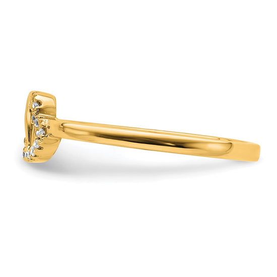 Diamond Double Heart Rings