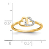 Diamond Double Heart Rings