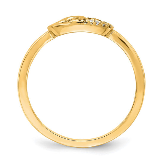 Diamond Double Heart Rings