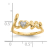Diamond LOVE Rings