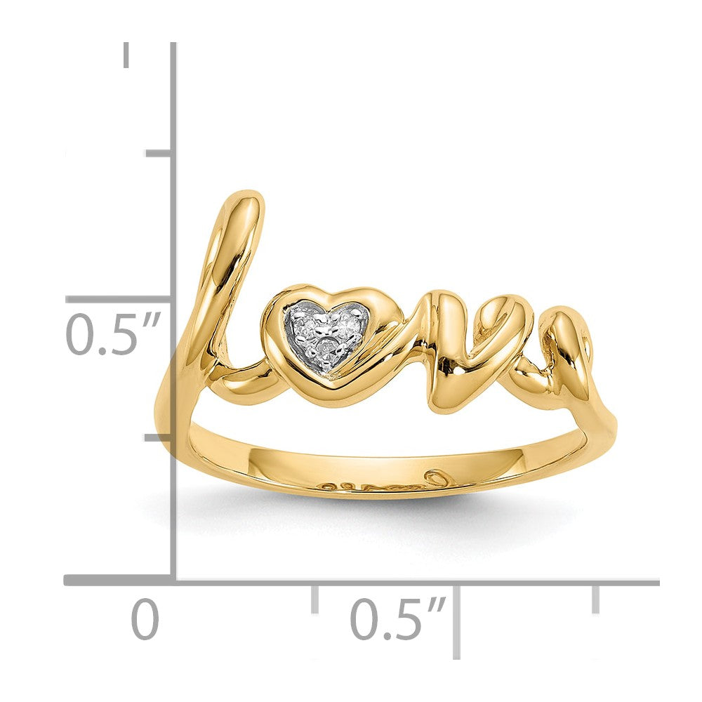 Diamond LOVE Rings