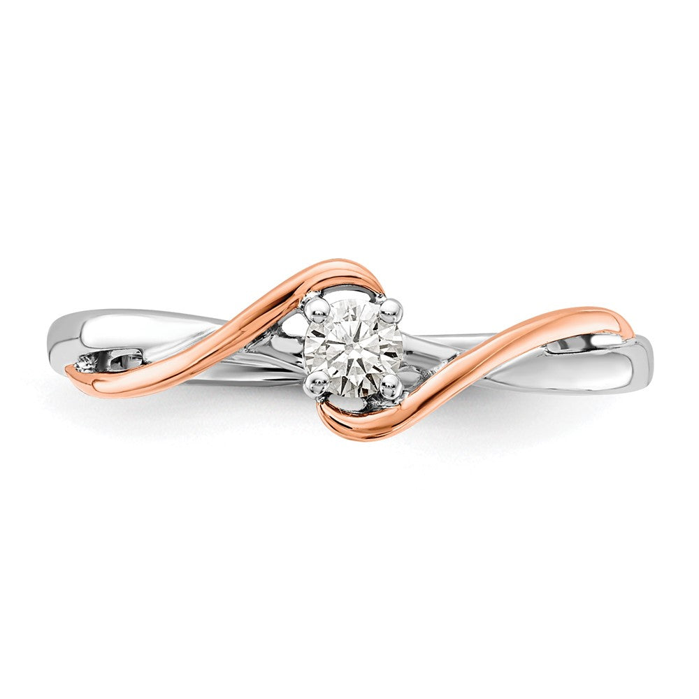 Two-Tone First Promise Diamond Rings